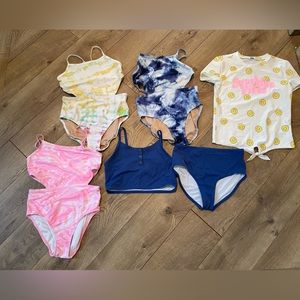 Lot of girls size 10-12 old navy swim suits